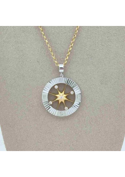 Çevirmeli Pusula Kolye Ucu – KLU0556