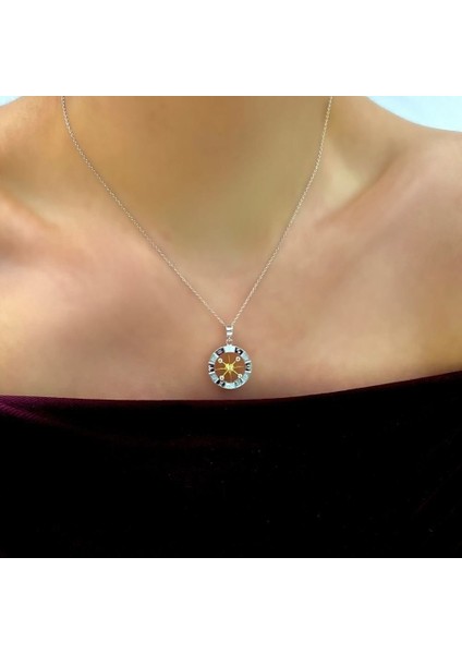 Çevirmeli Pusula Kolye Ucu – KLU0555