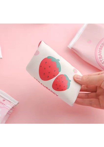 Kawaii Kore Milky Beyaz Kedili Pati Kalemlik Kalem Kutu Makyaj Çanta Doğum Günü Karne Hediye indirimleri