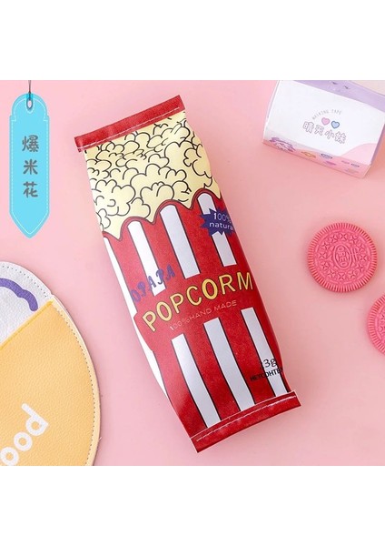 Kawaii Kore Popcorn Patlamış Mısır Kalemlik Kalem Kutu Makyaj Çantası Düzenleyici Doğum Günü Hediye fiyatları