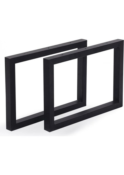 Bank Ayağı Bench Puf Orta Sehpa Ayakları 2 Adet 35 cm Siyah Metal Ayak
