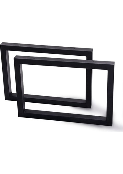 Bank Ayağı Bench Puf Orta Sehpa Ayakları 2 Adet 35 cm Siyah Metal Ayak