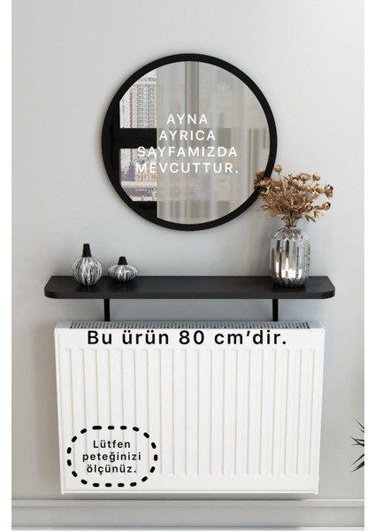 80 cm Petek Üstü Tak Çıkar Raf Dresuar Oval Kenar