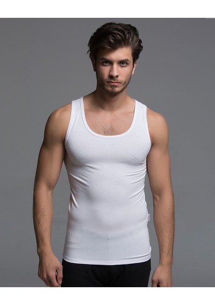 Bambu Erkek Atlet - Beyaz Ren