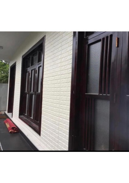 Tek Parça Bütün 70 cm x 500 cm 1 Adet Krem Yapışkanlı Kesilebilir Silinebilir D Duvar Kağıdı Paneli