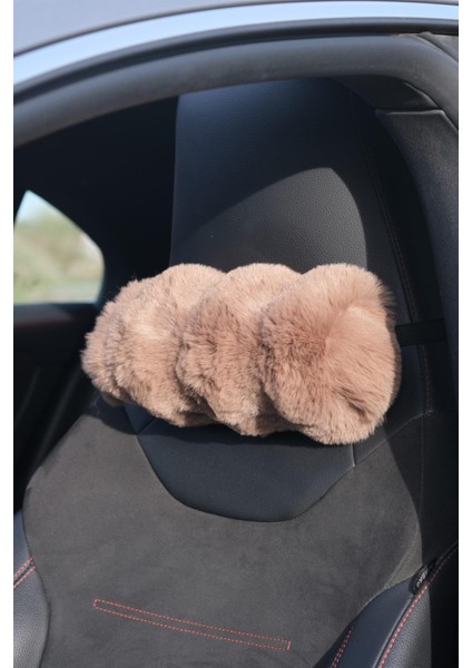 Daisy Kürk Boyun Yastığı Camel fiyatları