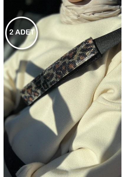 Leopar Taşlı Kemer Konforu Set 2 Adet