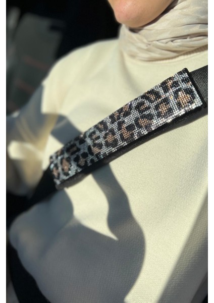 Leopar Taşlı Kemer Konforu