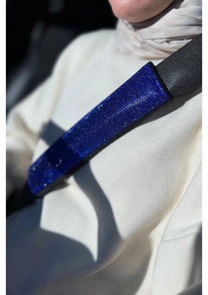 Saks Mavi Taşlı Kemer Konforu