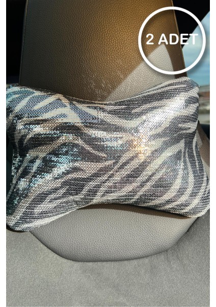Pullu Zebra Boyun Yastığı 2 Adet
