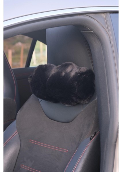 Daisy Kürk Boyun Yastığı Siyah 2 Adet fiyatları