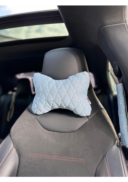 Taş Işlemeli Jean Boyun Yastığı fiyatları