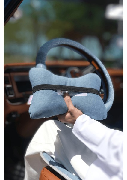 Taş Işlemeli Jean Boyun Yastığı fırsatları