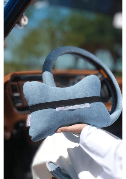 Taş Işlemeli Jean Boyun Yastığı indirimleri