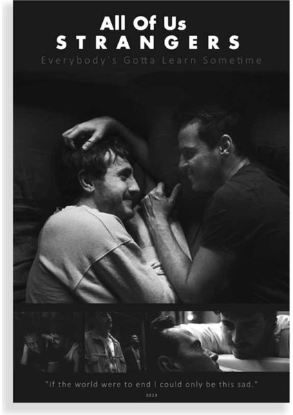 Kağıt Poster All Of Us Strangers Paul Mescal Andrew Scott 33X48 cm