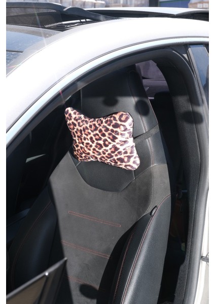 Leopar Kapitone Boyun Yastığı 2 Adet fırsatları