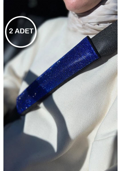 Saks Mavi Taşlı Kemer Konforu Set 2 Adet
