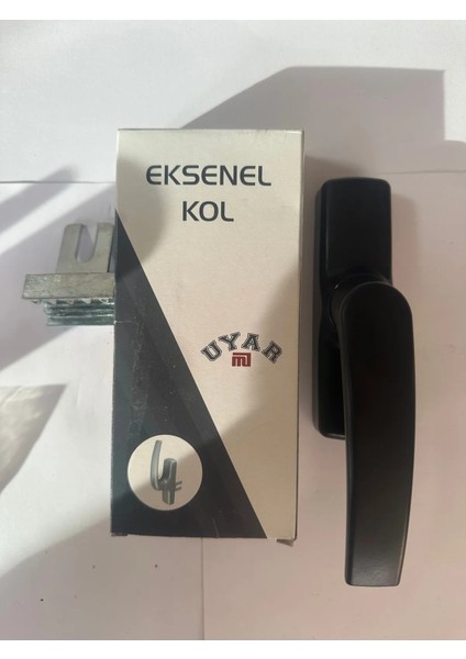 Eksenel Alüminyum Tek Maça Pencere Kolu( Siyah)