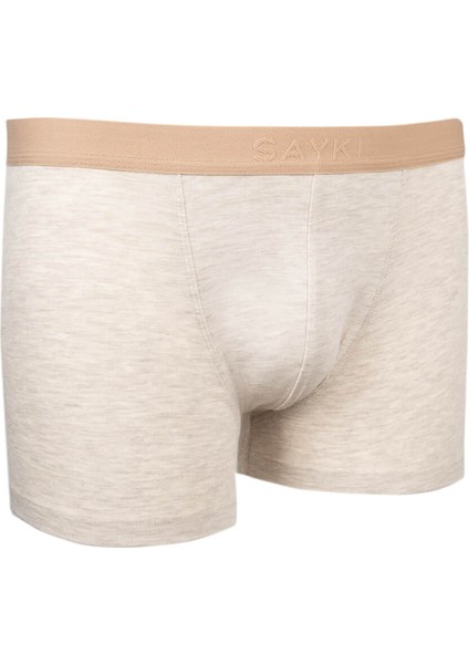 Bej Pamuklu Boxer