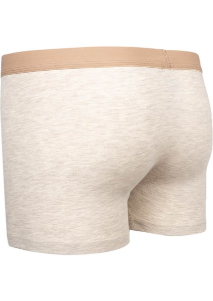 Bej Pamuklu Boxer