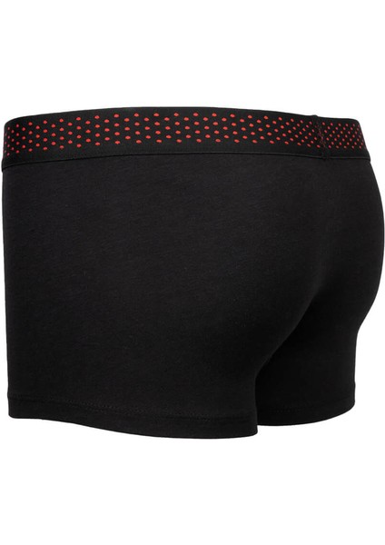 Siyah Pamuklu Boxer