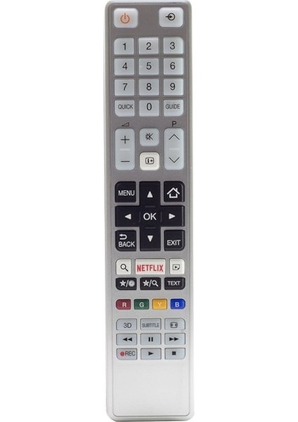 Toshiba Netflix Tuşlu Lcd-Led Tv Kumanda Beyaz Ct-8054