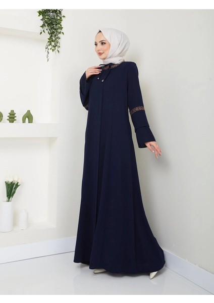 Nakış Işlemeli Büyük Beden Ferace modelleri