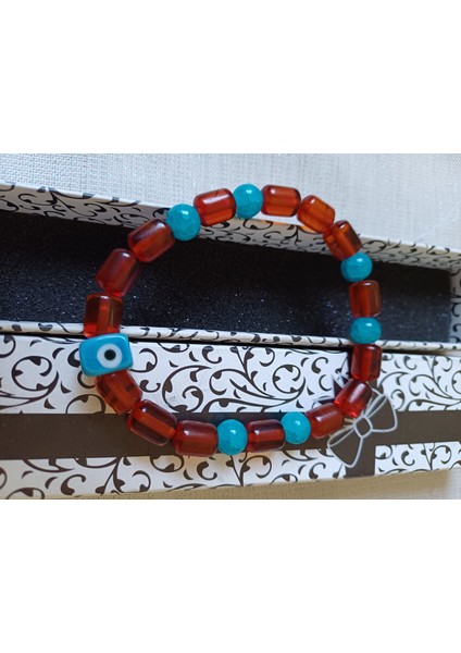 Nazar Boncuklu Kehribar Bileklik fiyatları