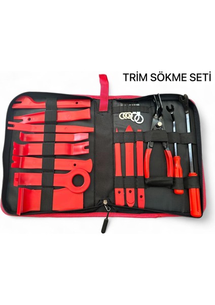 19 Parça Araç Teyp Trim Sökme Aparatı Radyo Döşeme Kapı Motor Kapağı Sökme