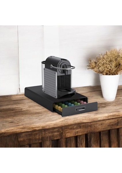 Nespresso Kapsül Kahve Standı Çekmeceli 50 Kapsül Kapasiteli Nespresso Jacobs Uyumlu