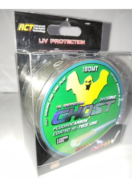 Ghost 180 mt Fluorocarbon Misina - 0,24 mm