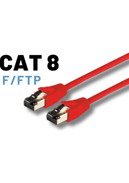 Irenıs 10 Metre Cat8 Kablo F/ftp Lszh Ethernet Network Lan Ağ Kablosu