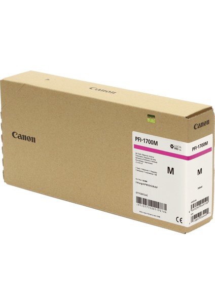 ® Canon PFI-1700 M (Magenta) Kırmızı Plotter Orijinal Mürekkep Kartuş 700 Ml. (0777C001)