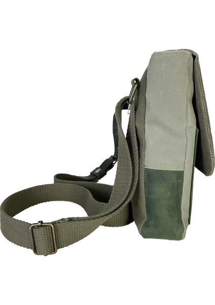 Halwara Mumlu Kanvas & Deri Postacı Çantası (Messenger Bag) 22X31 cm / 13 Inç modelleri