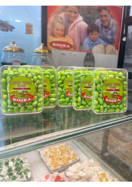 Miniş Yeşil Antep Fıstık Draje 110 gr Koli (24 Adet )
