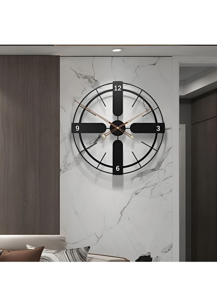 75 cm x xl Italyan Tasarım Jihati Metal Duvar Saati , Modern Dekoratif Metal Duvar Saati