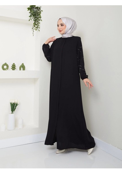 Kol Taş Detaylı Ferace modelleri