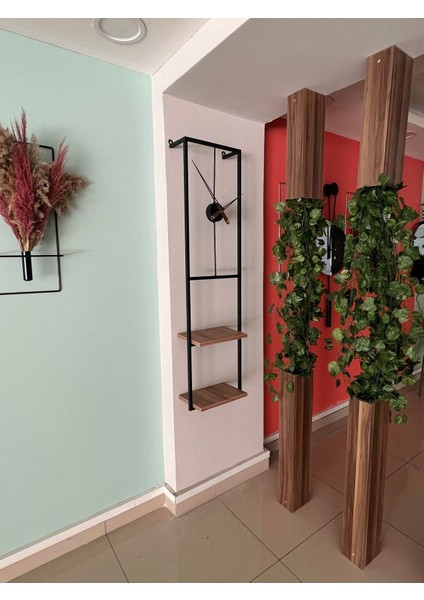 Duvar Saati Kitaplık , Modern Dekoratif Raf Kitaplık Metal Demir Duvar Saati fırsatları