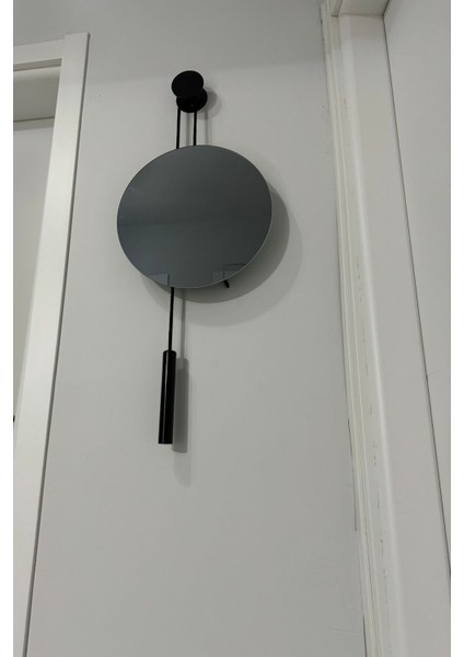 Pendulum Ayna, (Yi) Dekoratif Duvar Aynası, Siyah