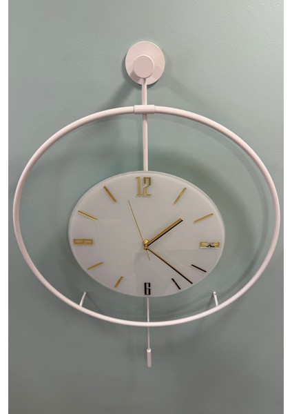 (XXL-60*80 cm)- Beyaz Timelles - Pilli LED Sistemi - Metal Duvar Saati fırsatları