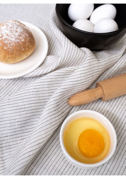 Pin Stripe Keten Mutfak Havlusu 2'li Beyaz 50 x 76 modelleri