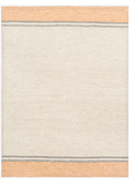 Linen Keten 2'li Mutfak Havlusu Naturel / Taba 50 x 76