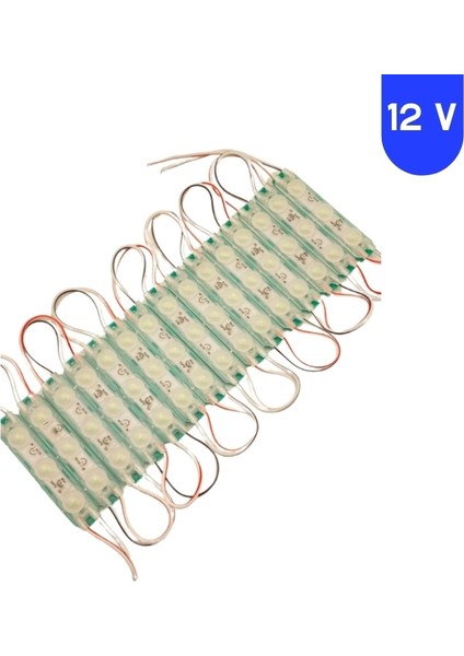 12 Volt 1.5 Watt 3 Lensli 10 Adet Yeşil Işık Modül ve 5 Amper Slim Trafolu Set fiyatları