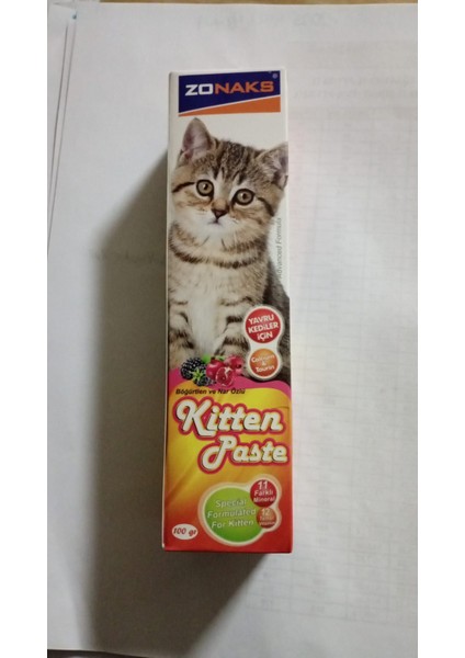 Yavru Kedileriniz Için Özel Aromalı Multivitamin Paste 100 gr 12 Temel Vitamin - 11 Farklı Mineral