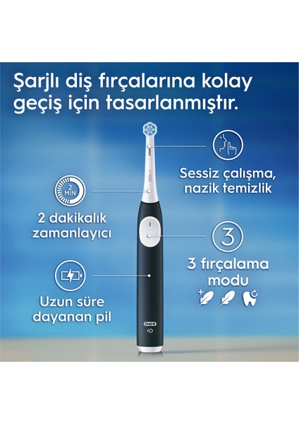 iO 2 Şarjlı Diş Fırçası - Yeşil, Seyahat Kabı ile
