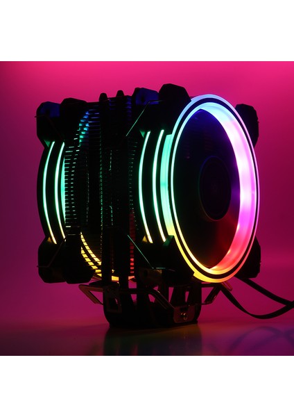 Freezer X128 2x12cm FRGB LED Intel & AMD Uyumlu PWM Fanlı 4x Isı Borusu İşlemci Soğutucu (DKCCX128)