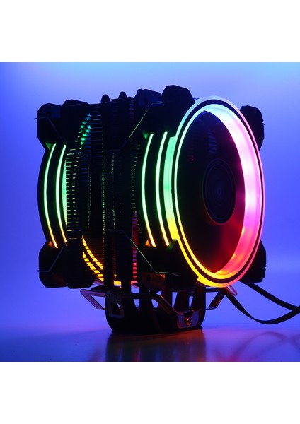Freezer X128 2x12cm FRGB LED Intel & AMD Uyumlu PWM Fanlı 4x Isı Borusu İşlemci Soğutucu (DKCCX128)