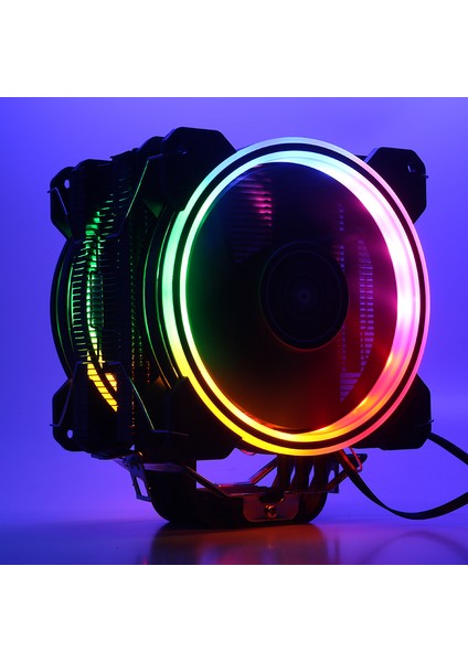 Freezer X128 2x12cm FRGB LED Intel & AMD Uyumlu PWM Fanlı 4x Isı Borusu İşlemci Soğutucu (DKCCX128)