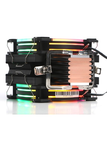 Freezer X128 2x12cm FRGB LED Intel & AMD Uyumlu PWM Fanlı 4x Isı Borusu İşlemci Soğutucu (DKCCX128)
