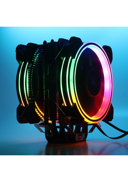 Freezer X128 2x12cm FRGB LED Intel & AMD Uyumlu PWM Fanlı 4x Isı Borusu İşlemci Soğutucu (DKCCX128)